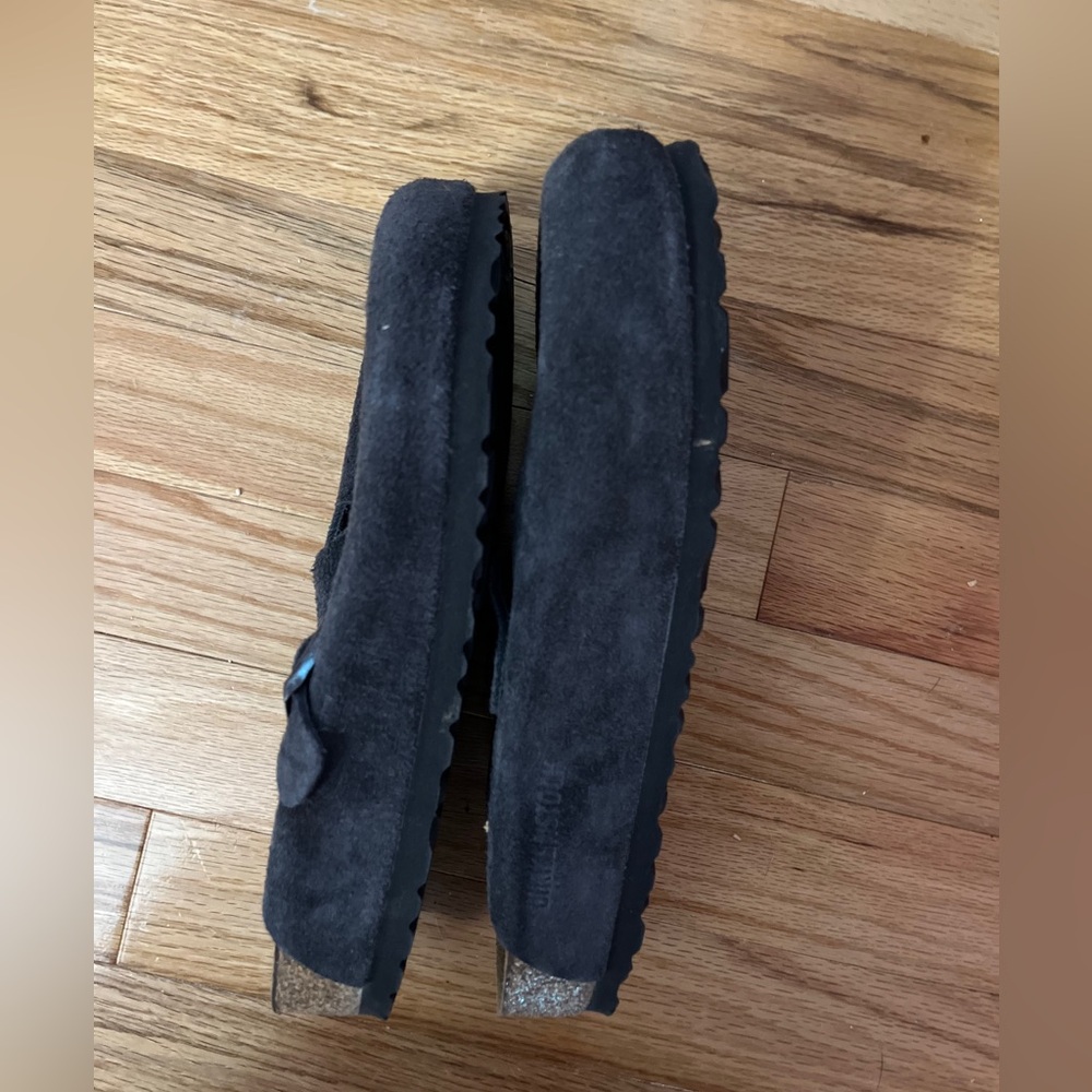 Birkenstock Black Suede Mules - Picture 4 of 5